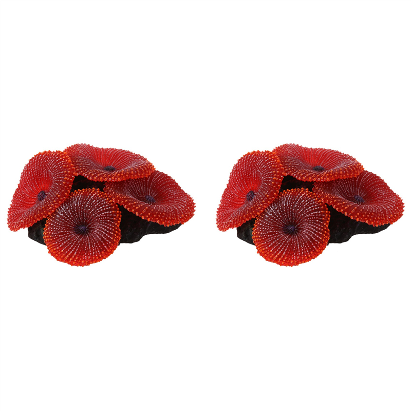 Aquarium Plant Red - YWDZ-2X Yapay Akvaryum Balık Tankı Dekorasyon
