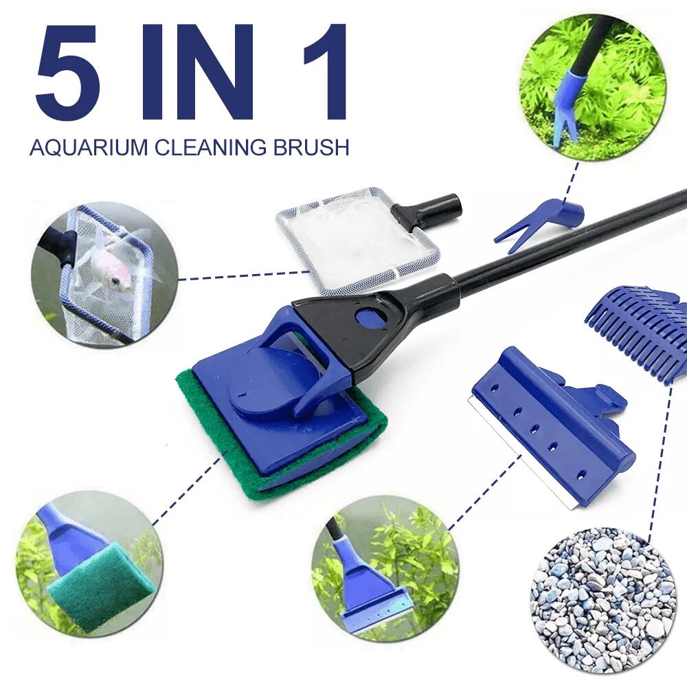Planted Aquarium With Gravel - 5'i 1 Arada Akvaryum Temizleme Aracı