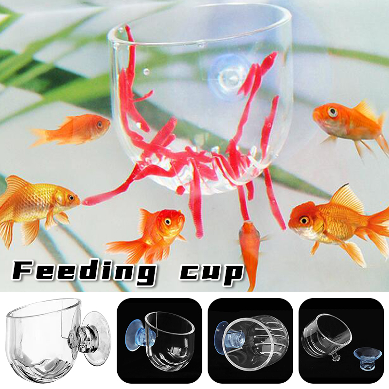 Aquarium Plant Red - Balık Tankı Kırmızı Solucan Besleyici Bardak