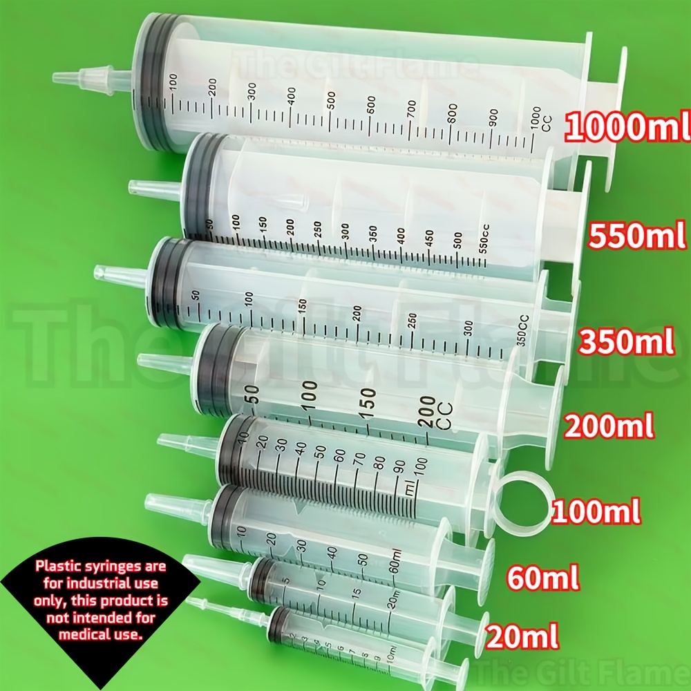 Aquarium Plant Lab - Endüstriyel Veteriner Plastik Şırıngaları 1000ml, 550ml,
