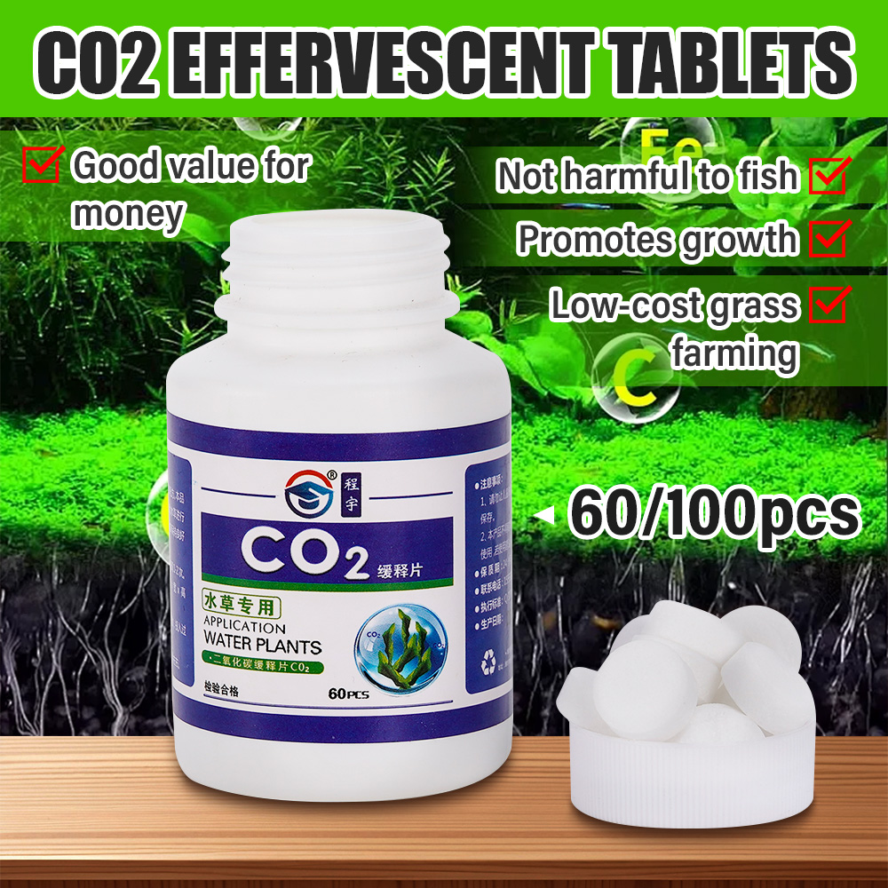 Aquarium Plant Vitamins - 60 adet CO2 tablet su çim