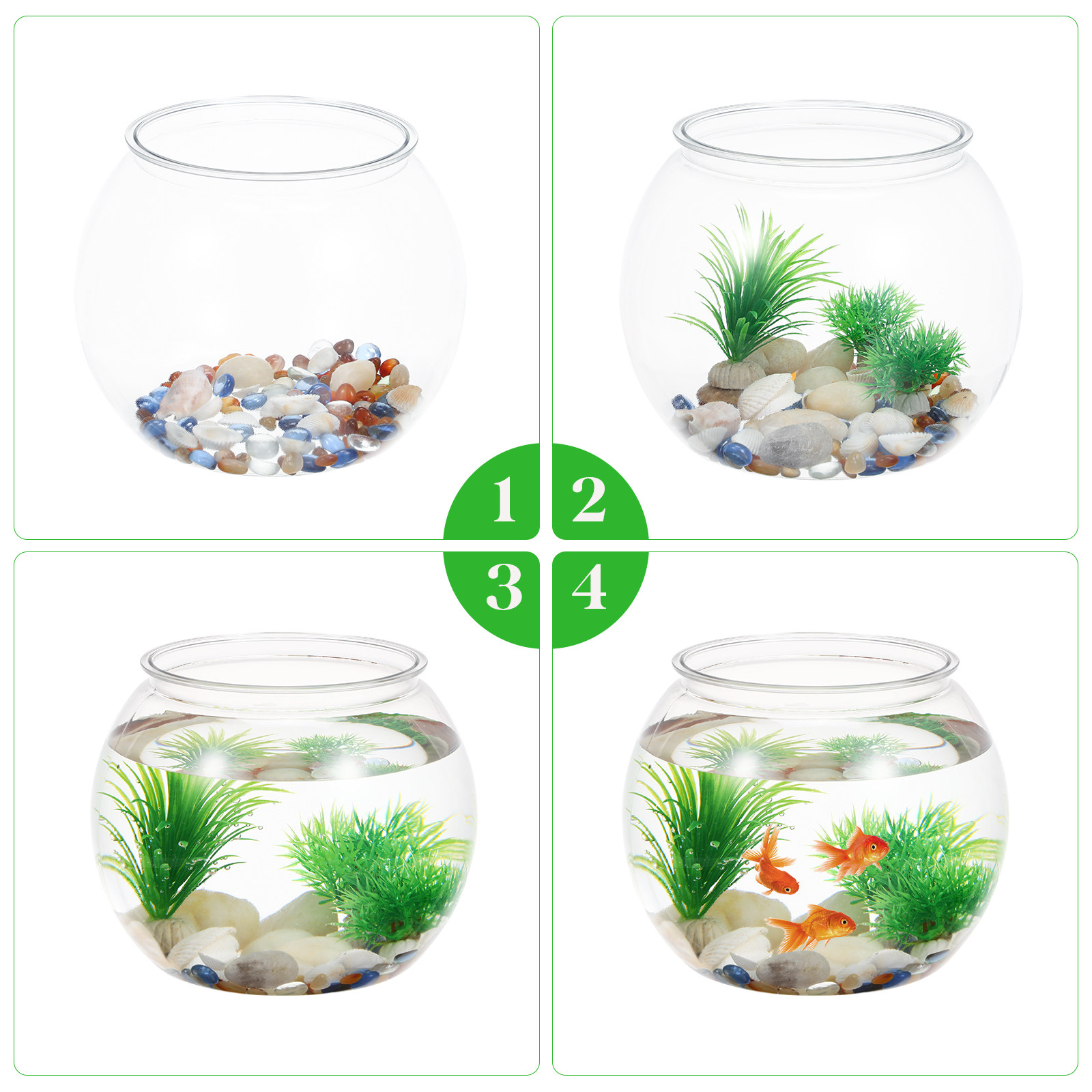 Düşmeye Karşı Dayanıklı Plasti - Planted Aquarium For Goldfish incelemesi ve fiyatı