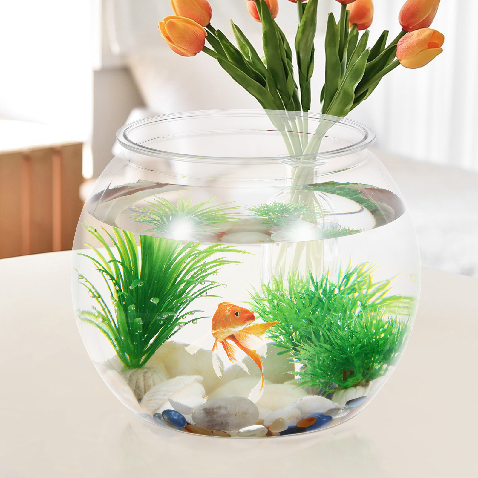 Düşmeye Karşı Dayanıklı Plasti - Planted Aquarium For Goldfish incelemesi ve fiyatı