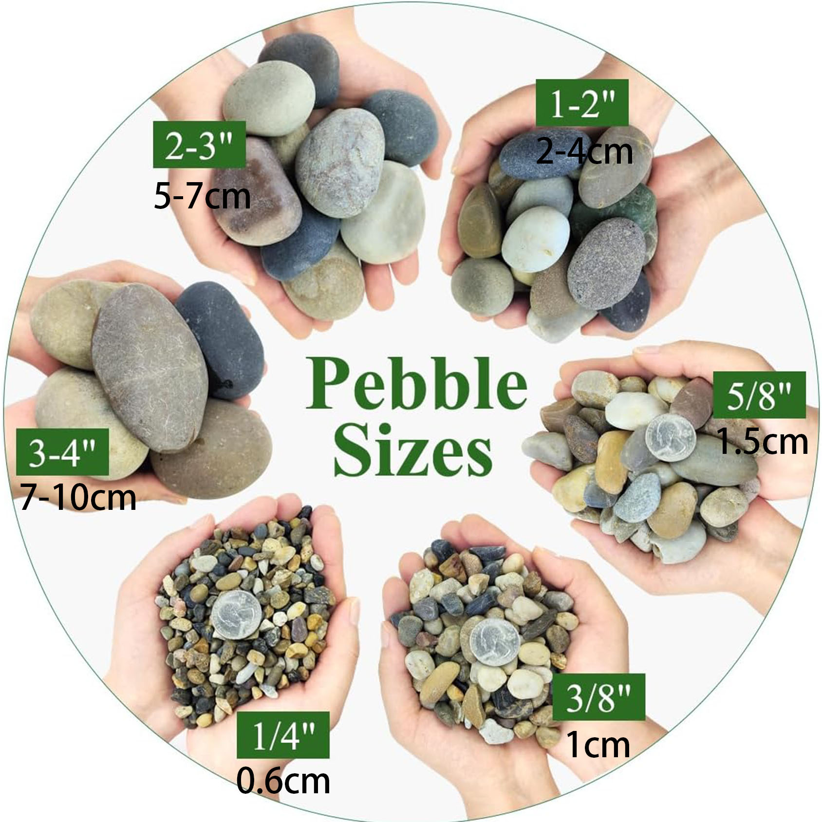 Doğal Nehir Taşları, 1/4 inç A - Planted Aquarium With Gravel incelemesi ve fiyatı